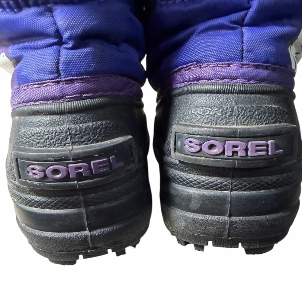 Sorel toddler Snow Commander Kids Snow Boot black and blue US 6